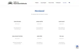 Tallinna Raamatutrükikoda homepage website preview