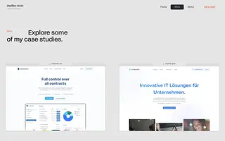 Steffen Hirth homepage website preview