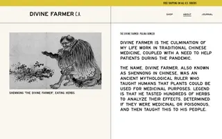 Divine Farmer C.A. homepage website preview
