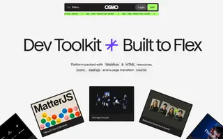 Osmo homepage website preview
