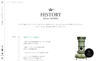 Aladdin homepage website preview