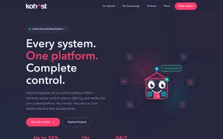 Kohost homepage website preview