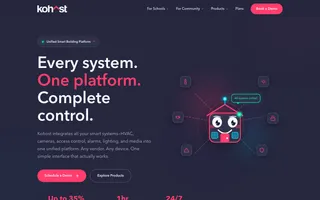 Kohost homepage website preview