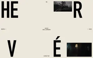 Hervé Baillargeon homepage website preview