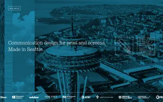 Jon White Studio homepage website preview