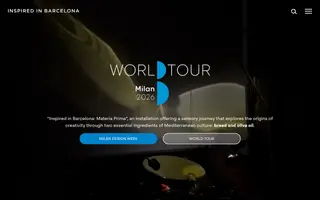 Inspired in Barcelona homepage website preview
