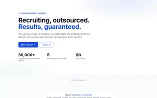Recruityourcrew homepage website preview