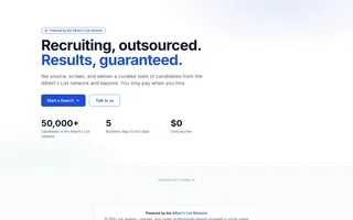 Recruityourcrew homepage website preview
