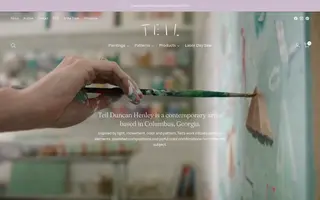 Teil homepage website preview