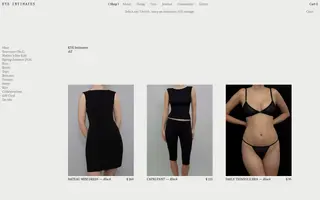 Kye Intimates homepage website preview