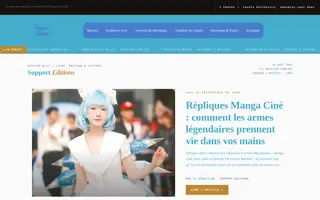 Support Editions homepage website preview
