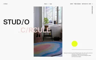 Studio Circule homepage website preview