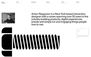 Anton Repponen homepage website preview