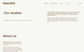 Spaceful homepage website preview