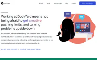 DockYard homepage website preview