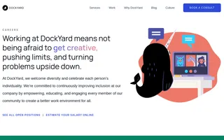 DockYard homepage website preview