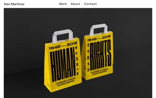 Xavi Martinez homepage website preview