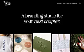 RawMade homepage website preview