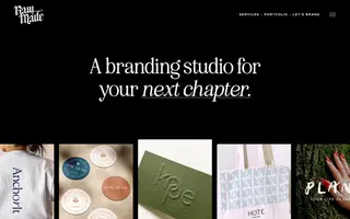 RawMade homepage website preview
