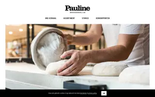 Pauline homepage website preview