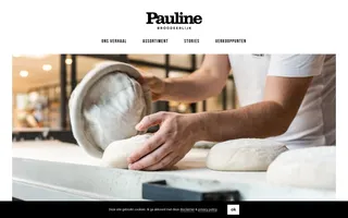 Pauline homepage website preview