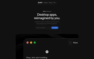 Glaze homepage website preview