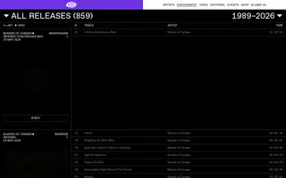 Warp homepage website preview