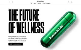 SpoiledChild homepage website preview