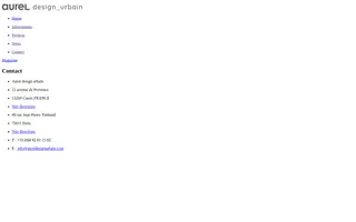 Aurel Design Urbain homepage website preview