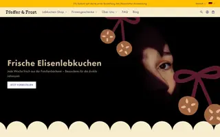 Pfeffer & Frost homepage website preview