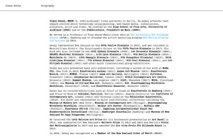 Simon Denny homepage website preview