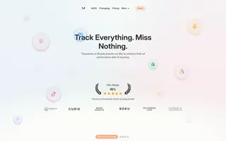 Bily homepage website preview