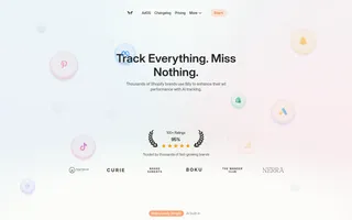 Bily homepage website preview