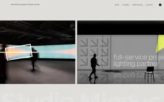 Studio Mingus homepage website preview