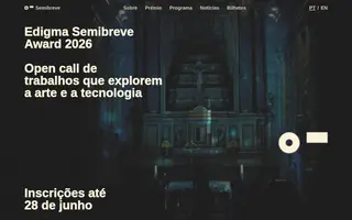 Semibreve homepage website preview