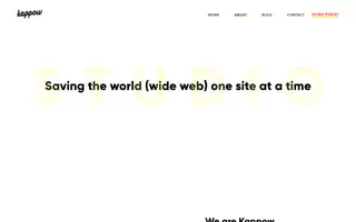 Kappow homepage website preview