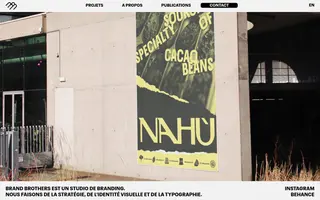 Brand Brothers homepage website preview