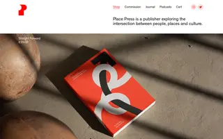 Place Press homepage website preview