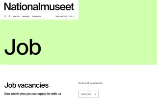 Nationalmuseet homepage website preview