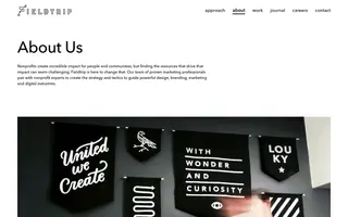 Fieldtrip homepage website preview