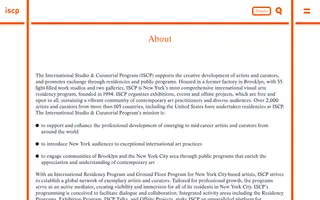 Iscp-nyc homepage website preview