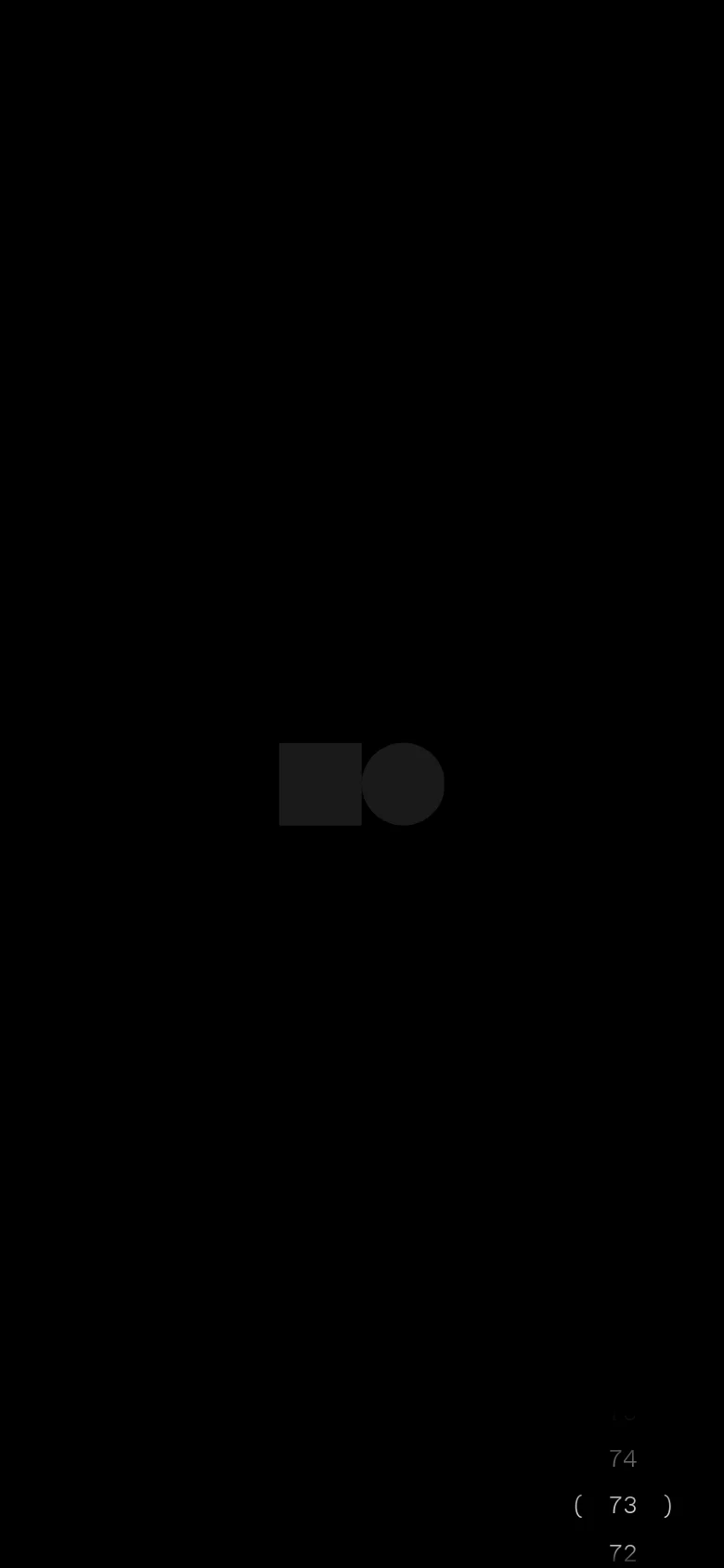 The mobile version maintains the dark aesthetic and minimalist layout but stacks the content vertically for a narrow viewport. The headline and photographic images are scaled to fit the screen width, and the numerical list is condensed, prioritizing a single-column scrolling experience.