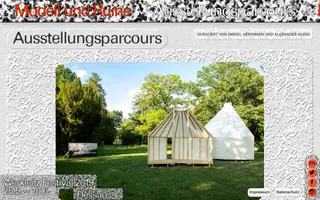 Modell und Ruine homepage website preview