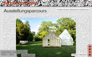 Modell und Ruine homepage website preview