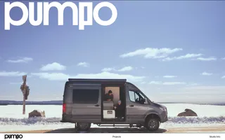 Studio Pumpo homepage website preview