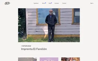 W Type Foundry homepage website preview