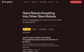 thoughtbot homepage website preview