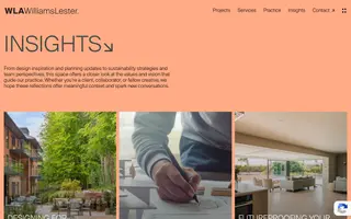 Williams Lester homepage website preview