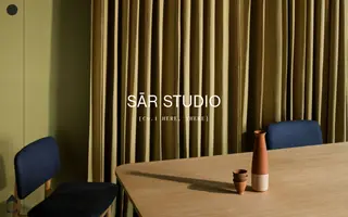 SĀR Studio homepage website preview