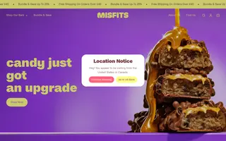 Misfits Health homepage website preview